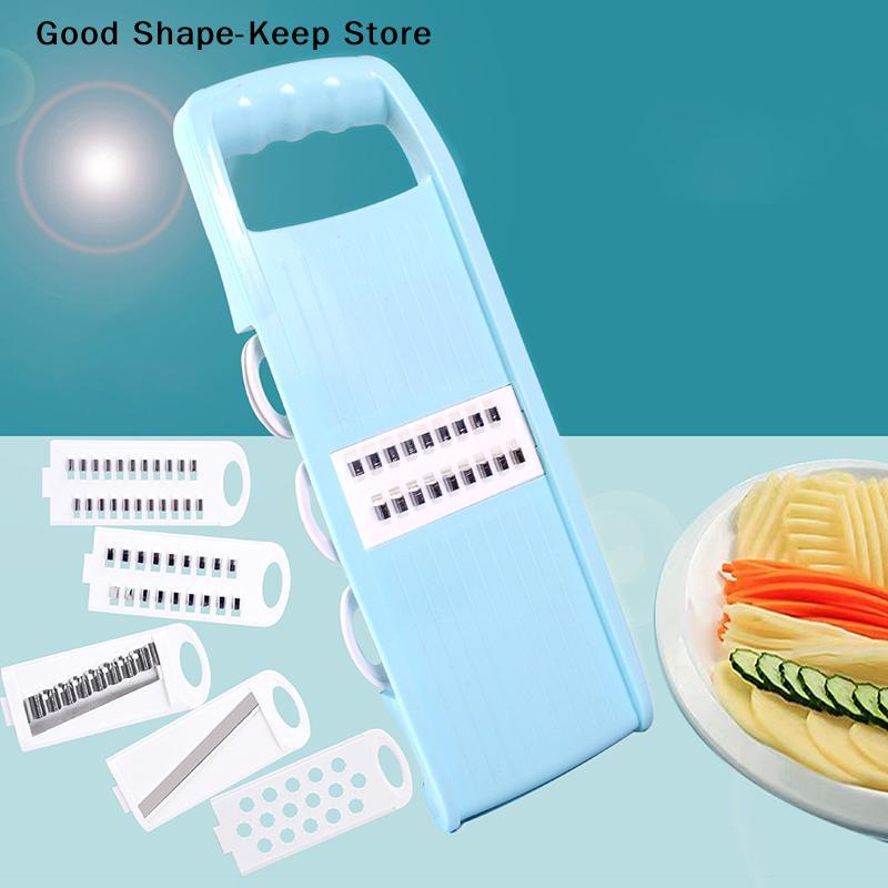 5 In 1 Slicer For Kitchen Vegetable Slicer Multi Potato Chip Veggie Slicer Vegetable Cutter, Julienne Shredder Vegetable Chopper