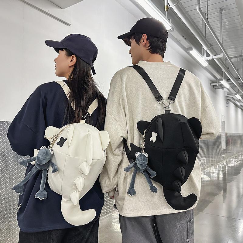 Shark Backpack Trendy Brand Sports Riding Backpack Whale Bag Men's and Women's Personality Trend Travel Bag Multifunctional Breast Bag