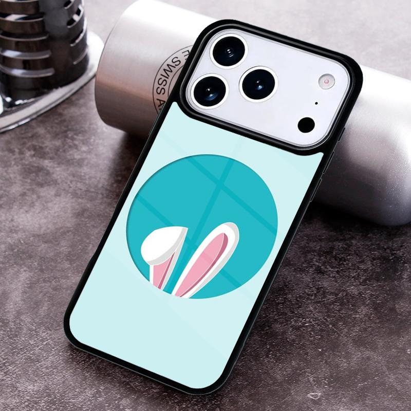 Bunny Rabbit Ears Phone Case For iPhone 17 16 15 14 13 12 11 Pro Max Plus 17Air Soft Silicone Cover