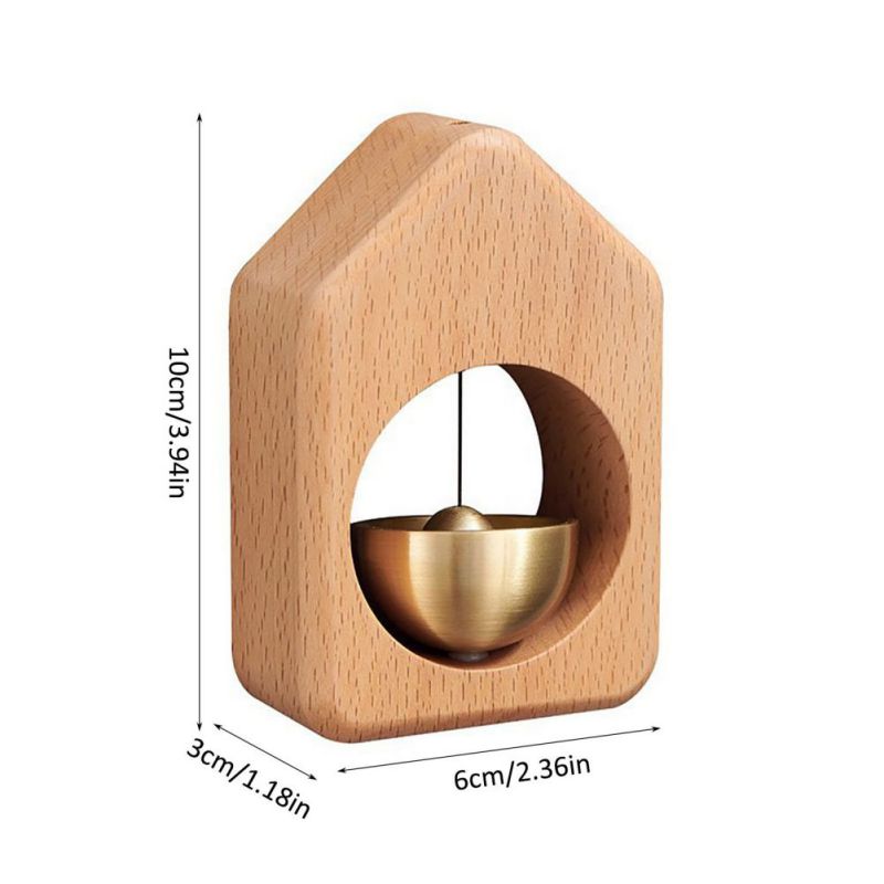 Wooden Entrance Doorbell Decorative Creative Wood Doorbell Wind Chime Shopkeepers Bell