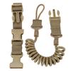 Multifunctional Tactical Strap EDC Elastic Stretching Rope Anti-Lost Retractable Hanging Buckle