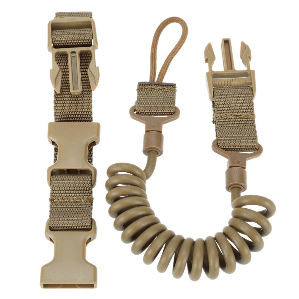 Multifunctional Tactical Strap EDC Elastic Stretching Rope Anti-Lost Retractable Hanging Buckle