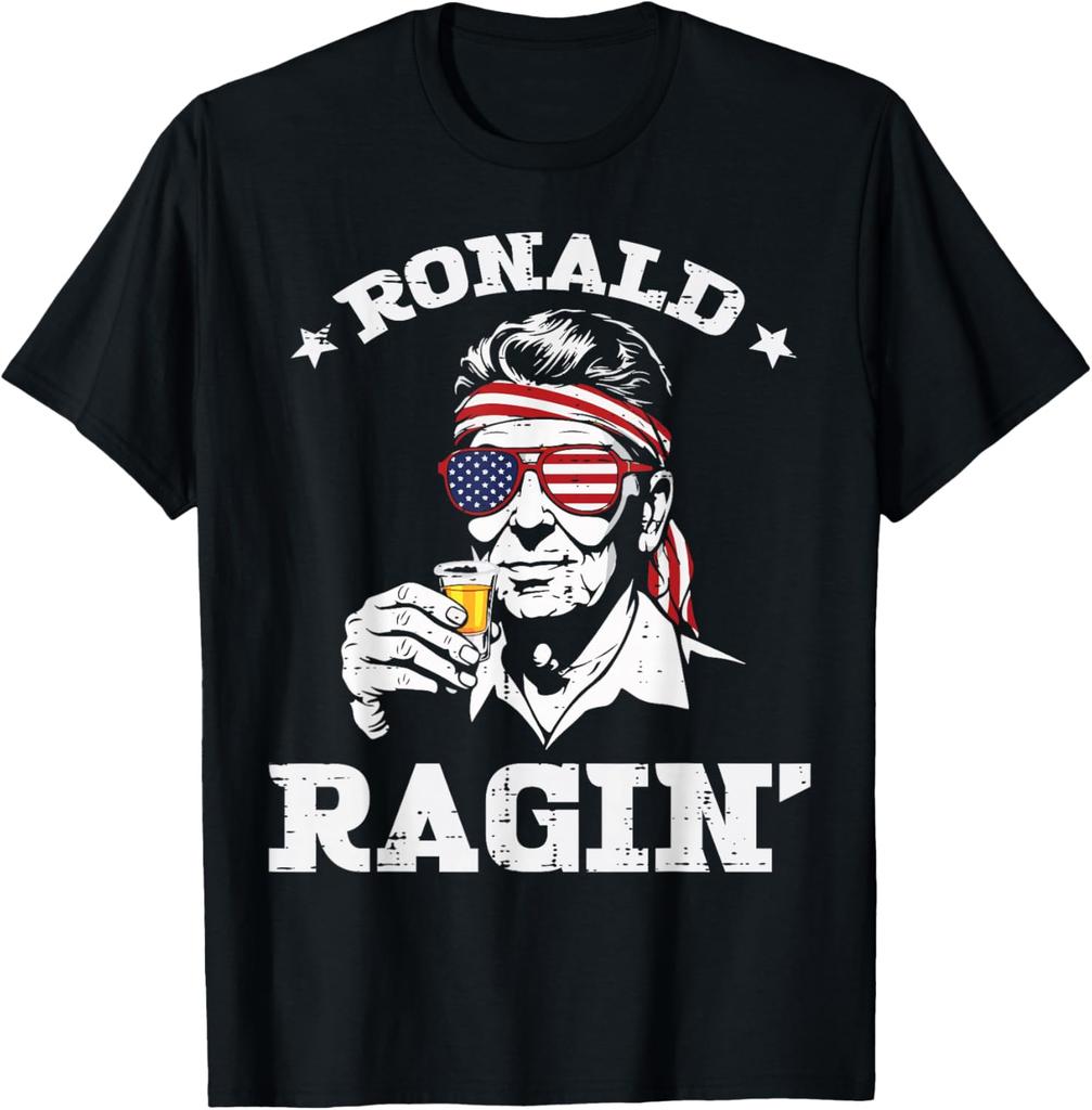4th of July Ronald Ragin Funny July Fourth Party Men Women T-Shirt
