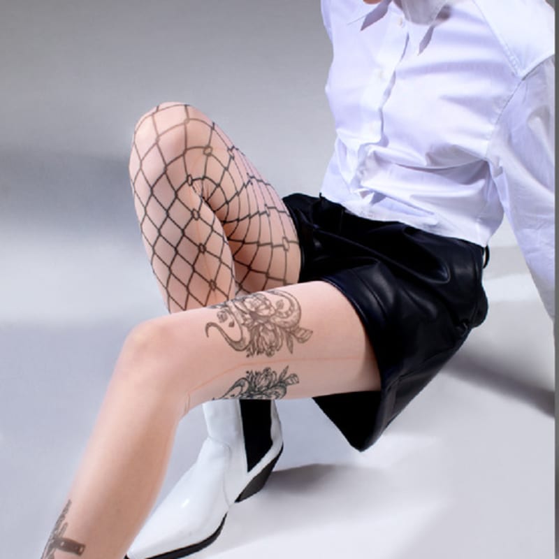 Romantic tiger Dont Mess with Me tights