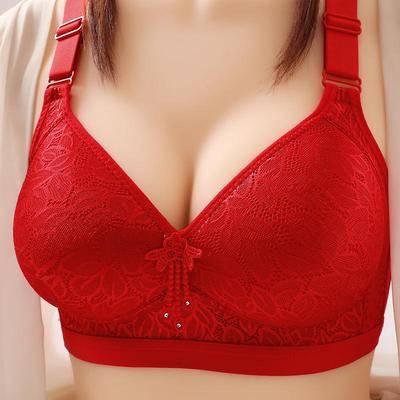 Soutien-gorge sans armature réglable grande taille avec bonnet fin moulé pour femmes d'âge mûr