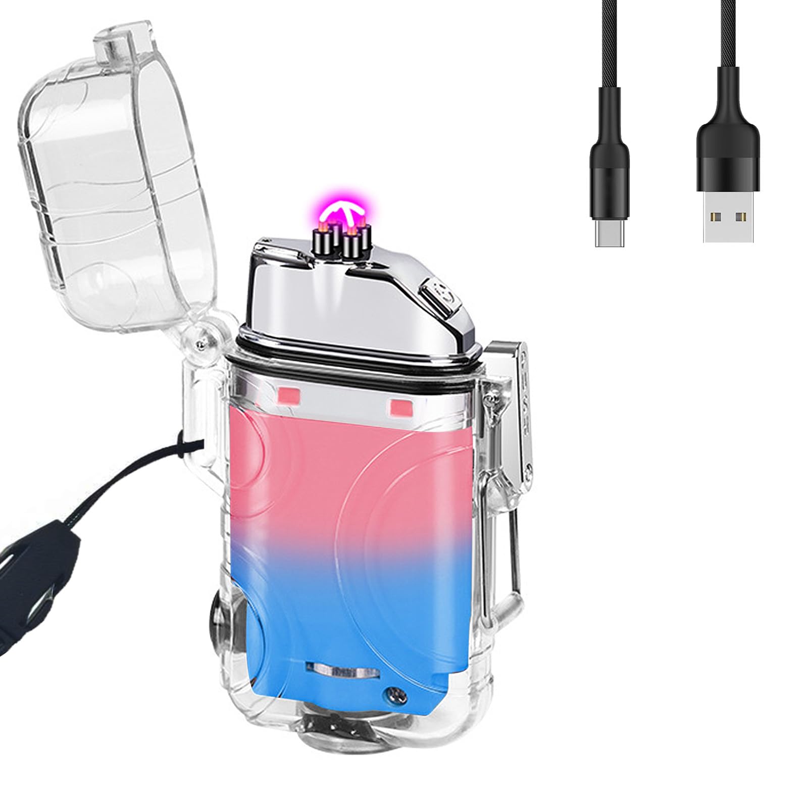 

BABOBIU Plasma Стильная беспламенная USB-зарядка Type C, быстрая, идеально подходит для благовоний и фейерверков, зажигалка, зарядка, свечи, палочки, (Аофун)