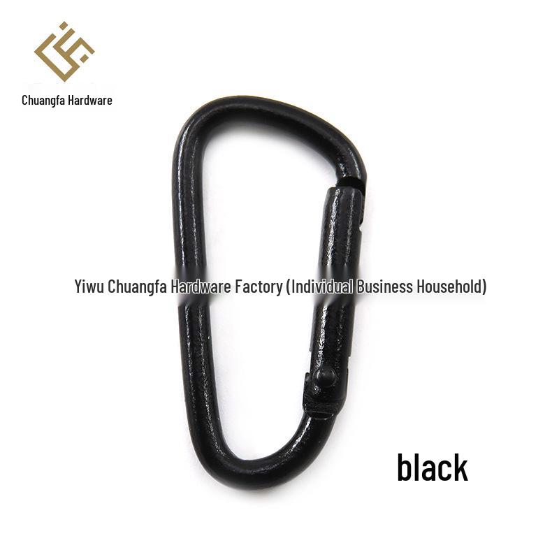Bunter Aluminiumlegierung D-Ring Karabiner Schlüsselanhänger Tasche Haken (DIY Schmuckzubehör)
