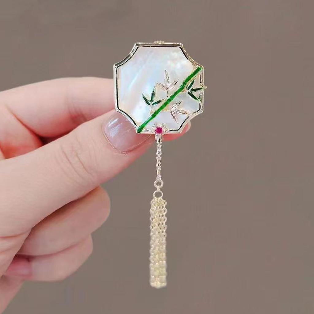 Brooch Retro Chinese Style Court Temperament Elegant Pearl Fringed Flower Pin Brooch Cheongsam Hanfu Accessories Women