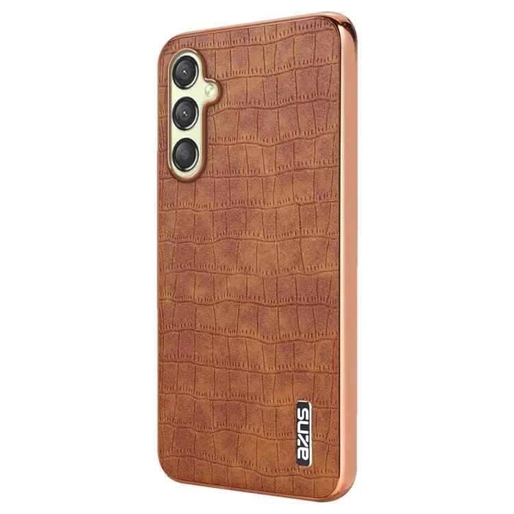 

AZNS для Samsung Galaxy A05s 4G чехол для телефона крокодиловая текстура гальванизированная кожа + чехол TPU