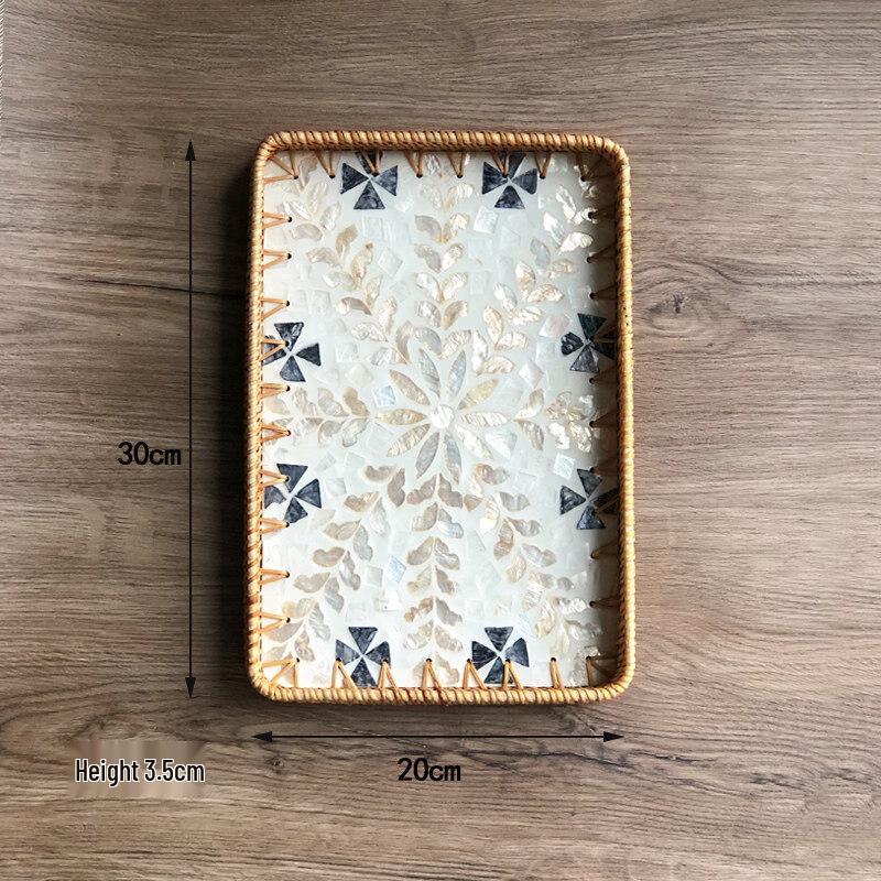 Household Living Room Storage Basket Tray