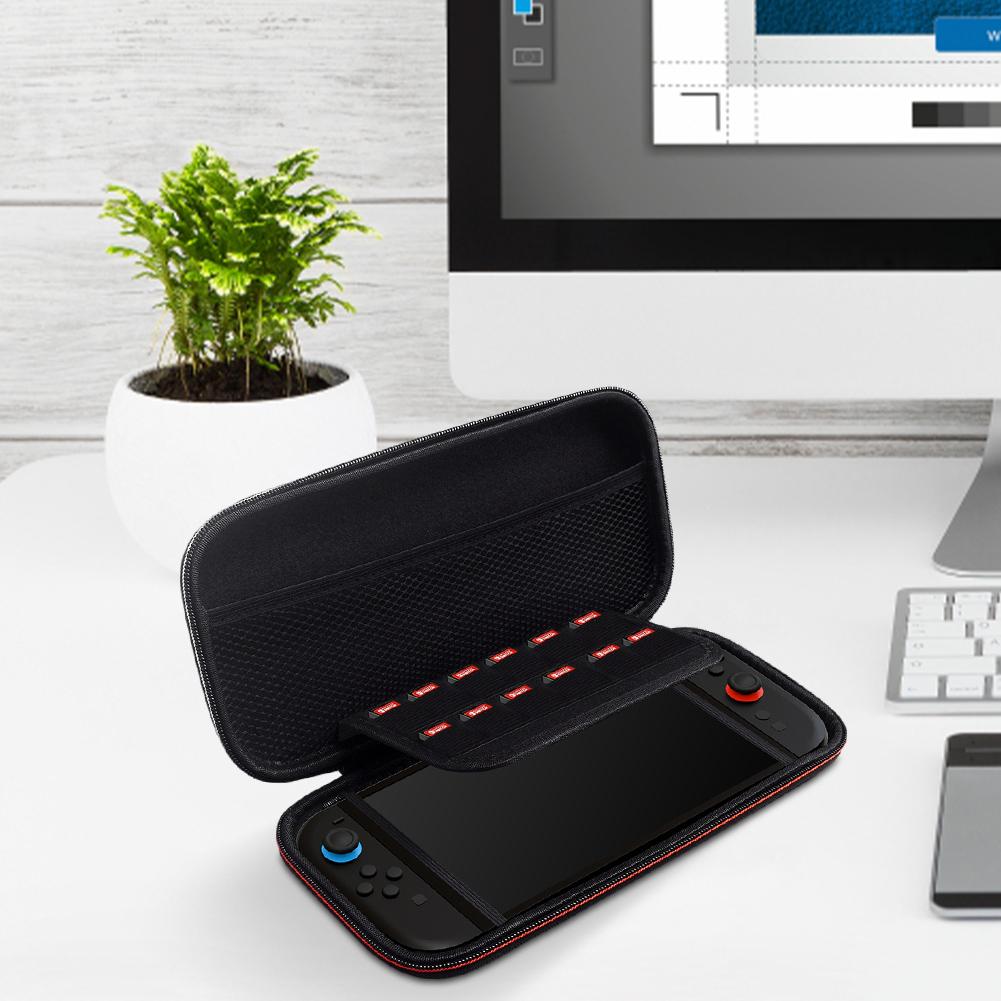 Carrying Case for Nintendo for Switch 2 Carrying Bag Shockproof Zipper Handbag Anti-drop with Game Card Slots Games Accessories