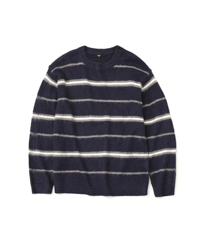 WMC Striped Crewneck Knit_Navy