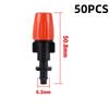 Garden Mist Irrigation Sprinkler 1/4" Pipe Fog Nozzle with Tee Anti Drip Connector Plant Flower Watering Atomize Micro-Sprayer