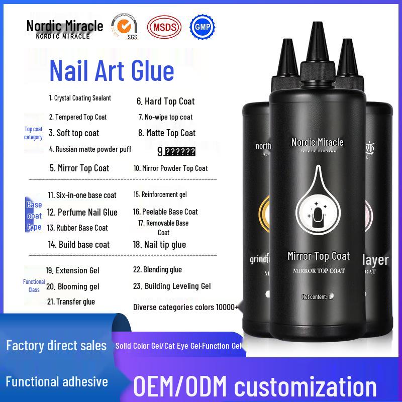 

2025 Nail Art Gel Polish Set: Strengthening Base & Top Coat for Salons