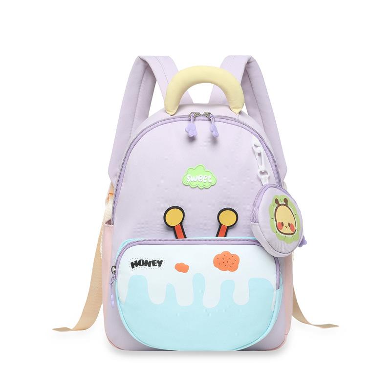 Cartoon Kids Backpack for Elementary School Students Grades 1-6, Large Capacity Lightweight School Bag, Boys Girls Bookbag