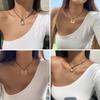 Pendant Chokers Chain Necklace Irregular Shaped Pendant Necklace Alloy Material Party Jewelry for Girls Women Gifts