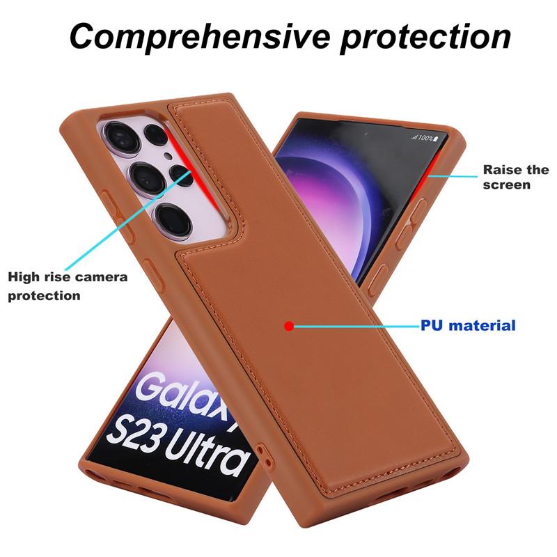 Magnetic Leather Wallet Card Phone Case for iPhone 15 14  Pro Max 13 Plus 12 11 for Samsung Galaxy S23 Ultra S22 A54 A14 A34 A53 A13 A52 Flip Cover