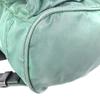 PRADA Bicolor triangle logo Backpack Leather / Nylon Green/Black