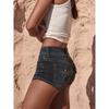 Shorts in Denim a Vita Bassa Y2K da Donna Mini Jeans Vintage Vestibilità Slim Micro Shorts Streetwear Estivi Casual Hot Pants
