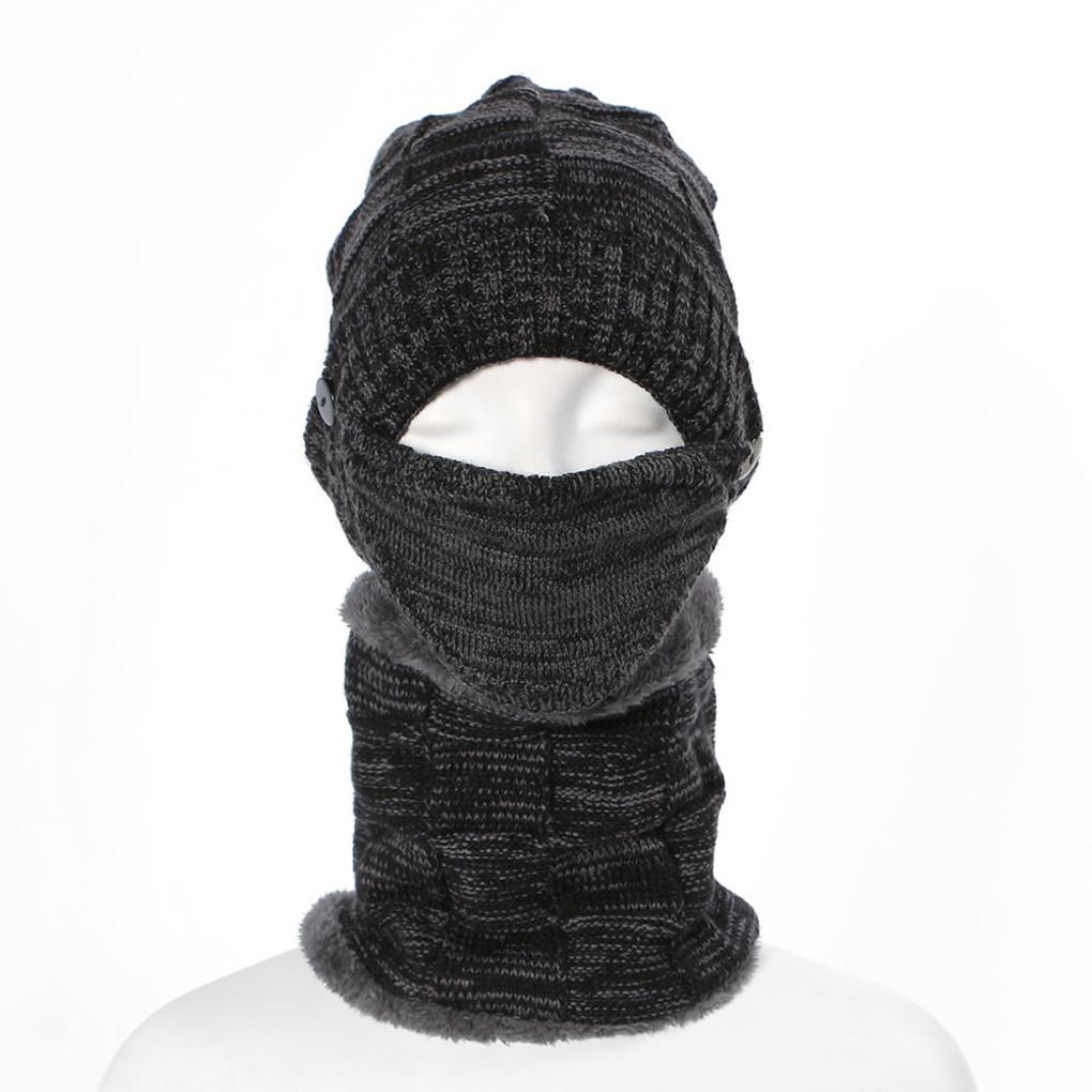 Winter Cold Weather Gear Neck Warmer, Muffler, Beanie Hat Set, Mask