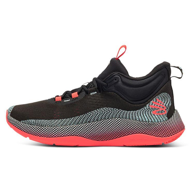 Under Armour Curry 1 HOVR Splash Black Red Men 3024719-001 40