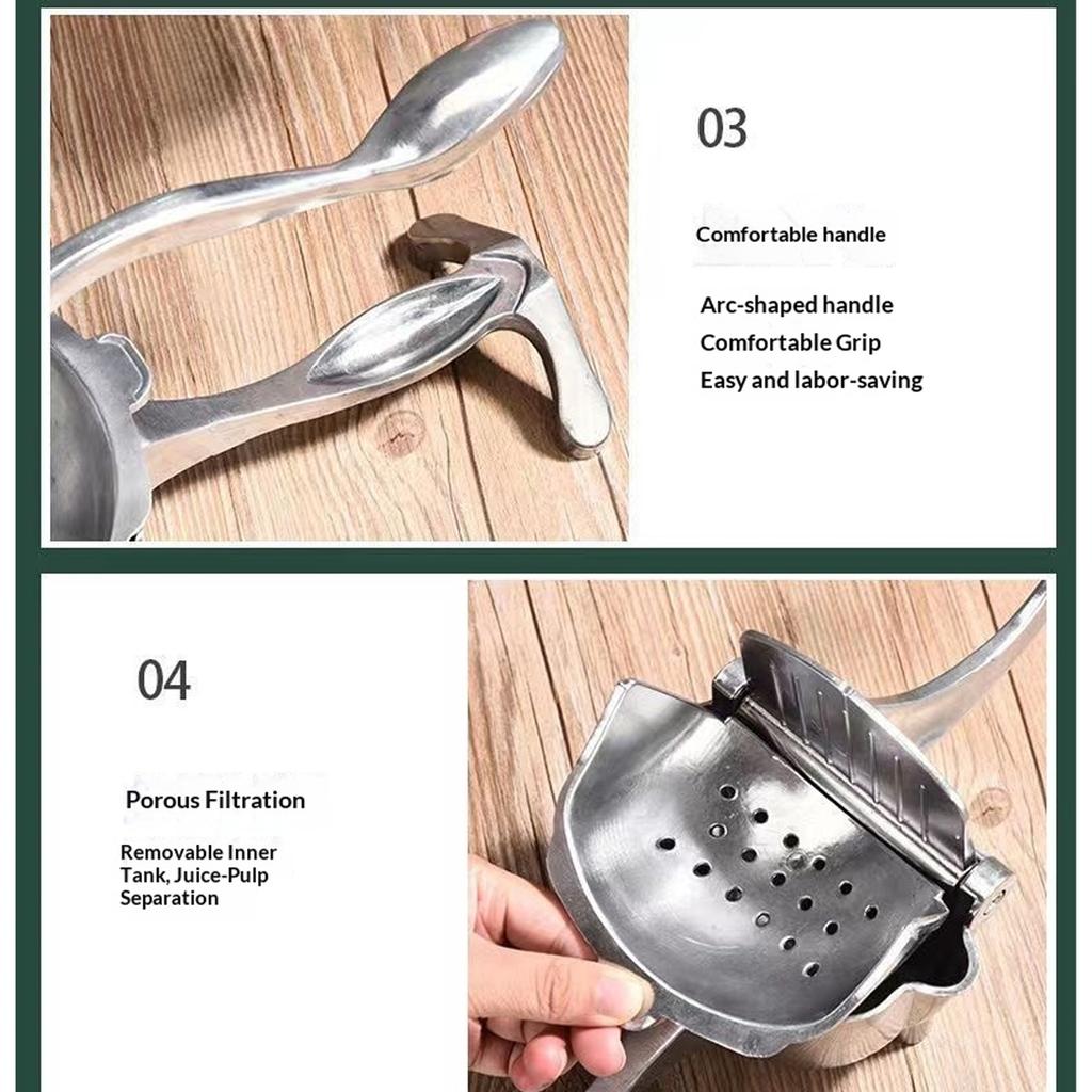 2026 Manual Juice Squeezer Aluminum Alloy Hand Pressure Juicer Pomegranate Orange Lemon Sugar Cane Juice Kitchen Bar Fruit Tools