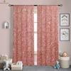 Rainbow Pink Shiny Printed Curtains Children's Room Bedroom Living Room Study Decorative Curtains 2 Pieces Home Decoration