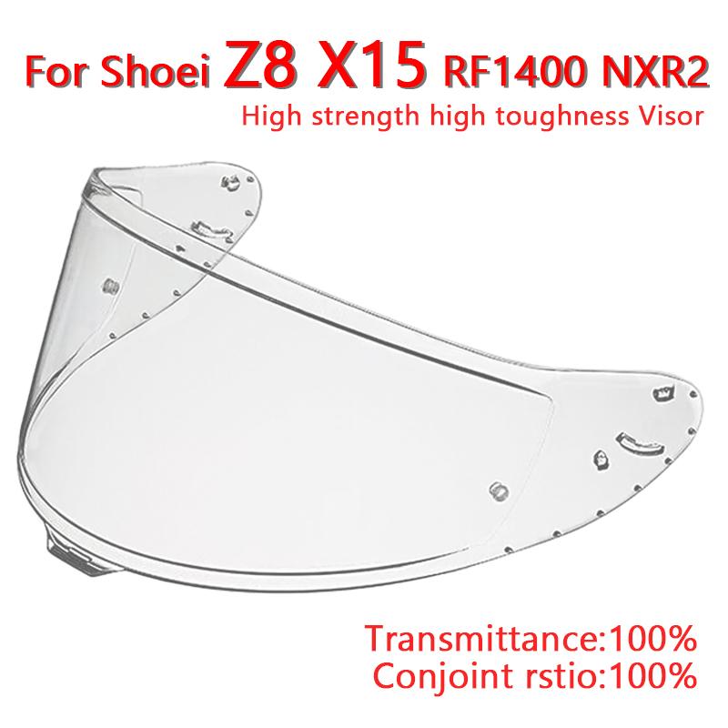Visera X15 para Casco Shoie Z8 CWR-F2 NXR2 Viseras Casco Moto Visera solar protección uv Visera lentes para casco de moto