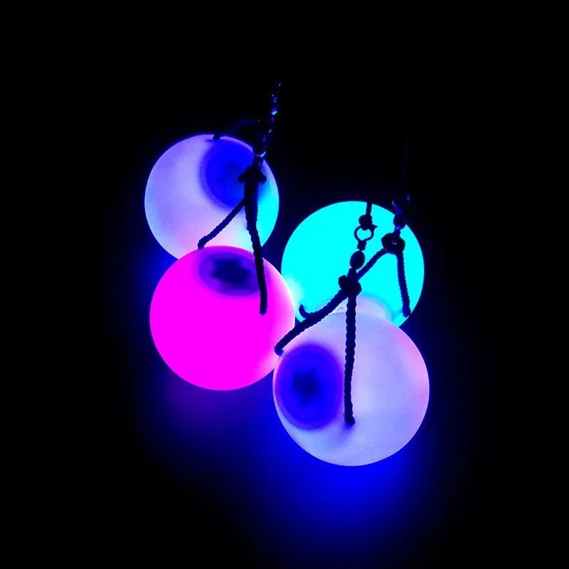 1pc LED Colorful Luminous Ball That Changes Colors Swing Ball for Fitness Dancing and Flashing Toy Ball for Kids Adults Alike