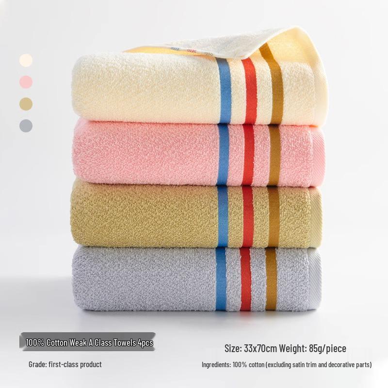 Soft, Lint-Free Large Pure Cotton Towel for Adults - Highly Absorbent and Thickened