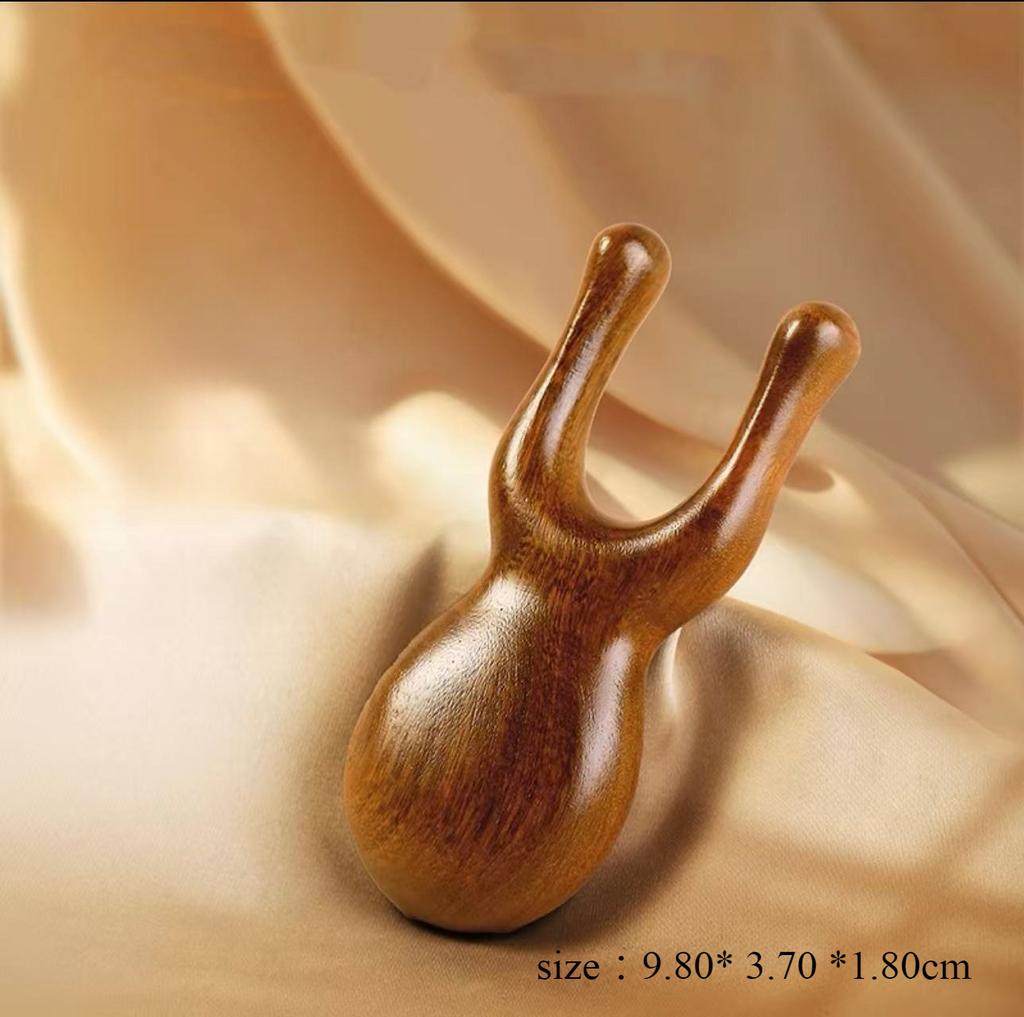 Multi Functional Four in One Massage Comb Head Scraping Meridian Dredging Sandalwood Comb