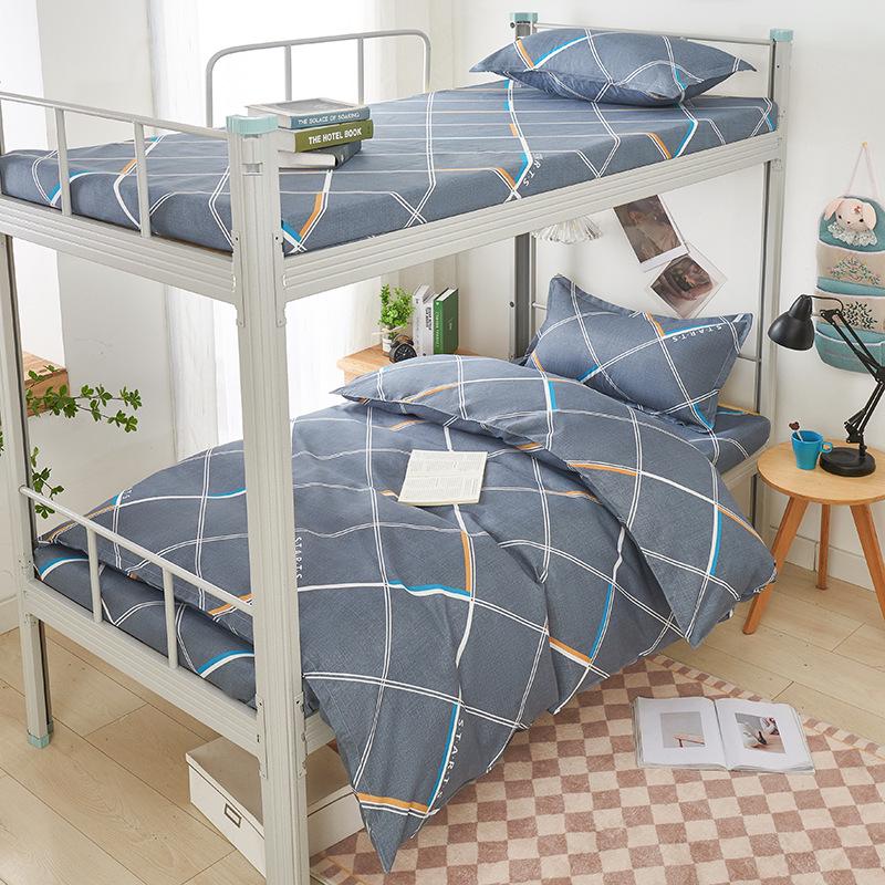 2026 Plush Student Dorm Single Bunk Bed 3-Piece Set - Cozy, Soft, Skin-Friendly