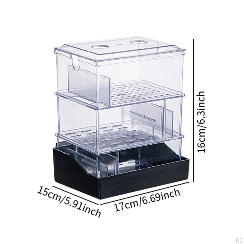 Overflow Box for Aquariums Hang On Filter 2 Tier External DIY Water Flow Accessory Filtration