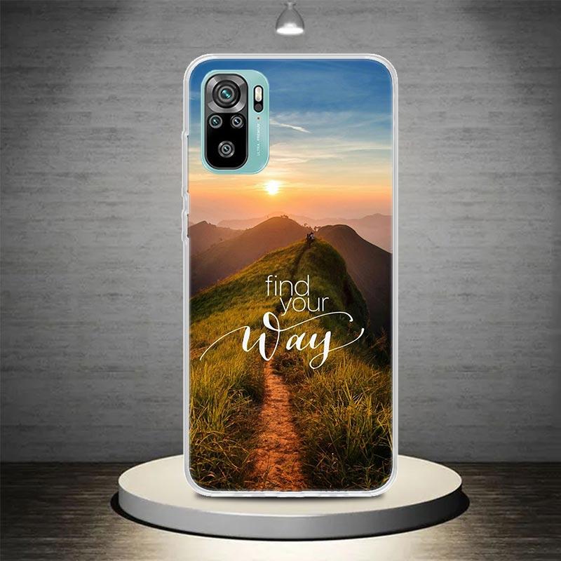 Travel Mountain Beach Proverb Phone Case Coque For Xiaomi Redmi Note 10 11 12 13 14 Pro Plus 14S 13 12S 11S 11T 11E 10S Soft Coq