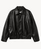 Vtwo 8268 Washed Leather Vintage Jacket (Black)