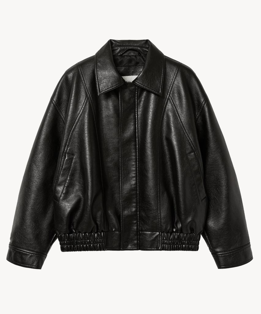 Vtwo 8268 Washed Leather Vintage Jacket (Black)