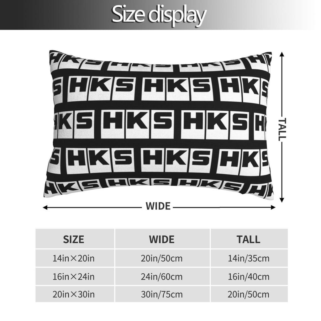 HKS 1993-2002 Rectangle Pillowcase Cushion Cover Decor Bedroom Bed Home Comfort Throw Pillow