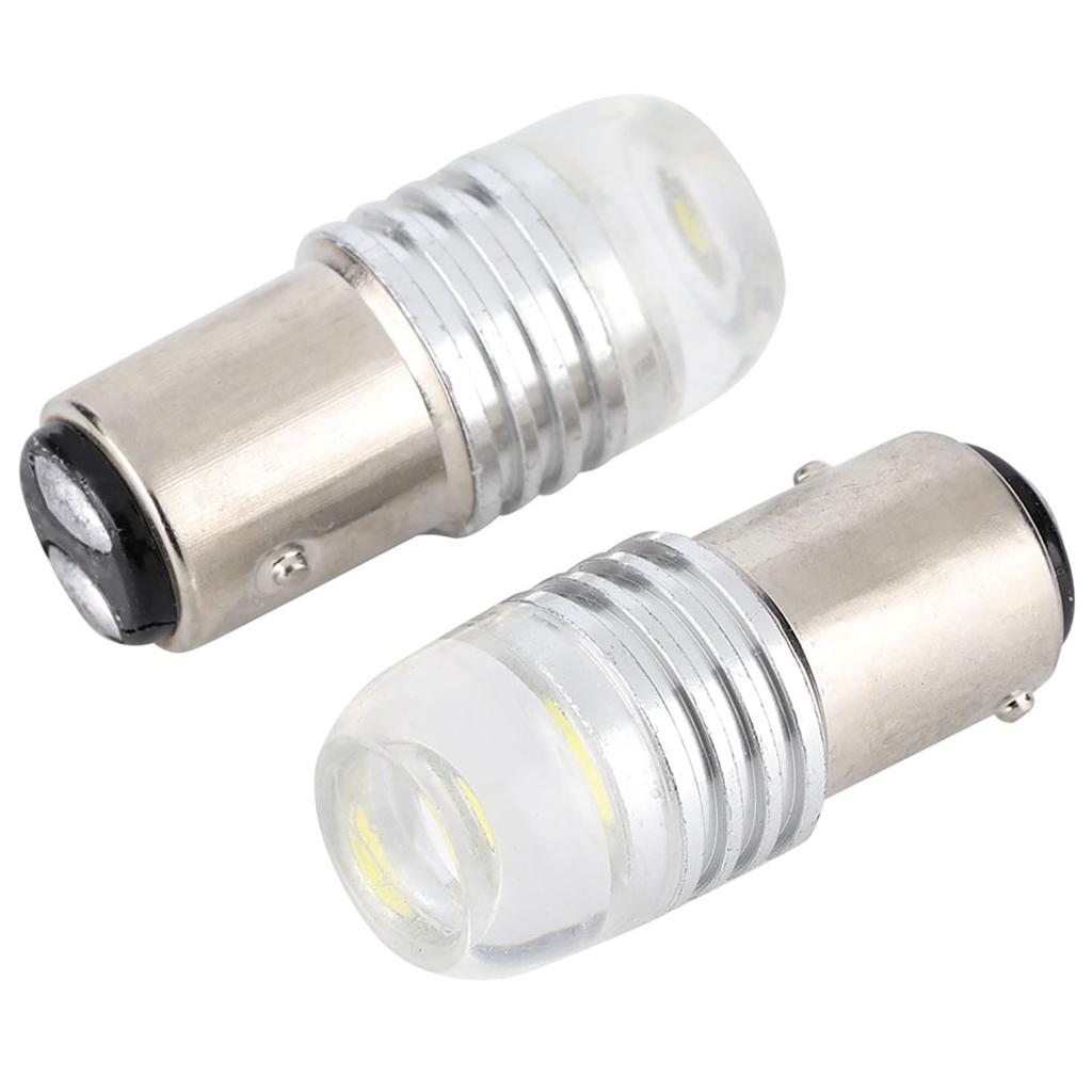 2pcs White 1157 2357 Strobe Flashing LED Projector Bulbs For Car Tail Brake Lights DC 12V