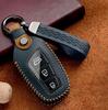 Leather Car Key Case Cover Holder Fob For Hyundai Grandeur HG Sedan Santa Fe 3DM Grand SantaFe 2018 IX45 EQUUS Azera Genesis G80