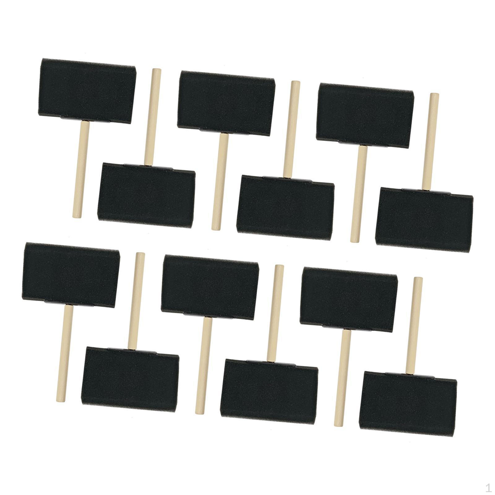 

Детские губки для рисования, поролоновые кисти, художественные ремесла, портативная деревянная ручка для рисования 10cm