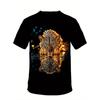 Men's Leopard Print T-shirt Sports Short Sleeved Crew Neck T-shirt for Summer Outdoor Fitness Workout Men's Clothing