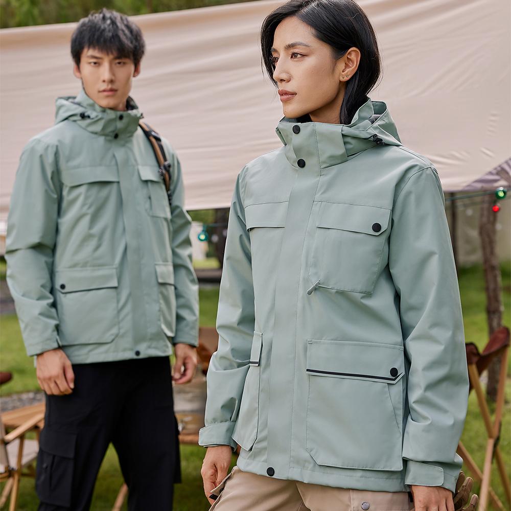 Winter Pocket Fleece Jacket Three In One Assault Suit for Men and Women, Windproof and Warm Jacket for Daily Leisure and Outdoor Exploration