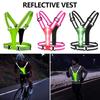 1Pc Reflective Straps Rechargeable LED Shoulder Straps for Men Women Night Safety Outdoor Hiking Jogging Walking Light Gear