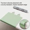 Kids Placemat Washable Non-Slip Placemat Silicone Restaurant Table Mat With Anti-Collision Edge For Kids Table Food Eating