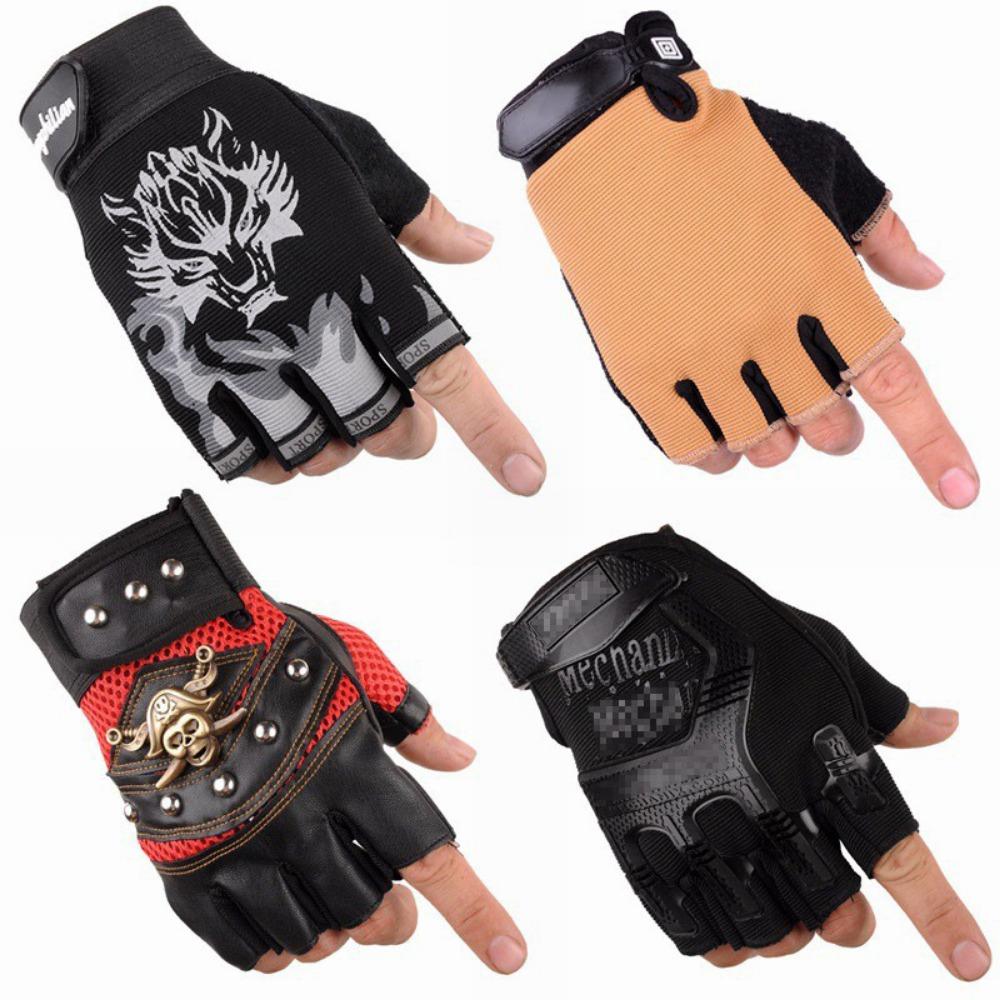 Radfahren Halbfingerhandschuhe Taktische Handschuhe Atmungsaktiv Rutschfest Tau Finger Studenten Männlich und Weiblich Dünne Outdoor-Sport-Handschuhe