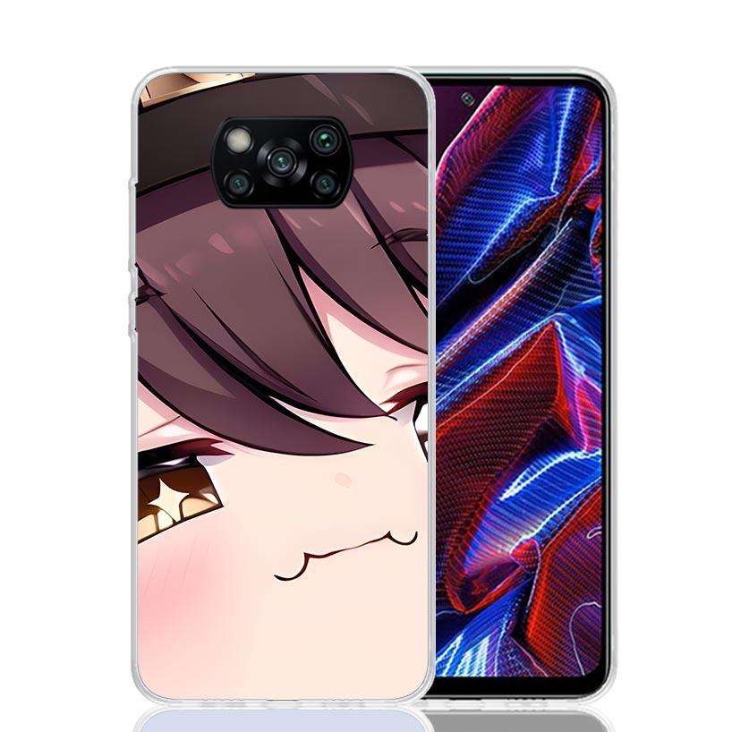 Genshin Impact Cartoon Face Phone Case For Xiaomi Poco F7 Ultra X7 X6 Pro X5 Redmi 15 15C 13 13C 12 12C 10 10A 10C 9 9A 9C 9T Sh