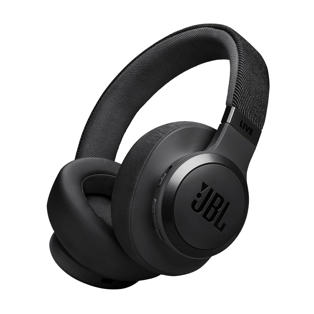 JBL LIVE 770 NC style design hybrid noise cancelling Bluetooth compatible multipoint over-ear headphones black JBLLIVE770NCBLK