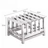 Stainless Steel 5-Slot Knife and Cutting Board Rack