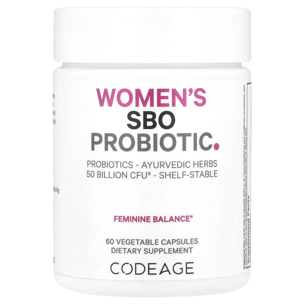Sbo Probiotic for Women, 60 Veggie Capsules