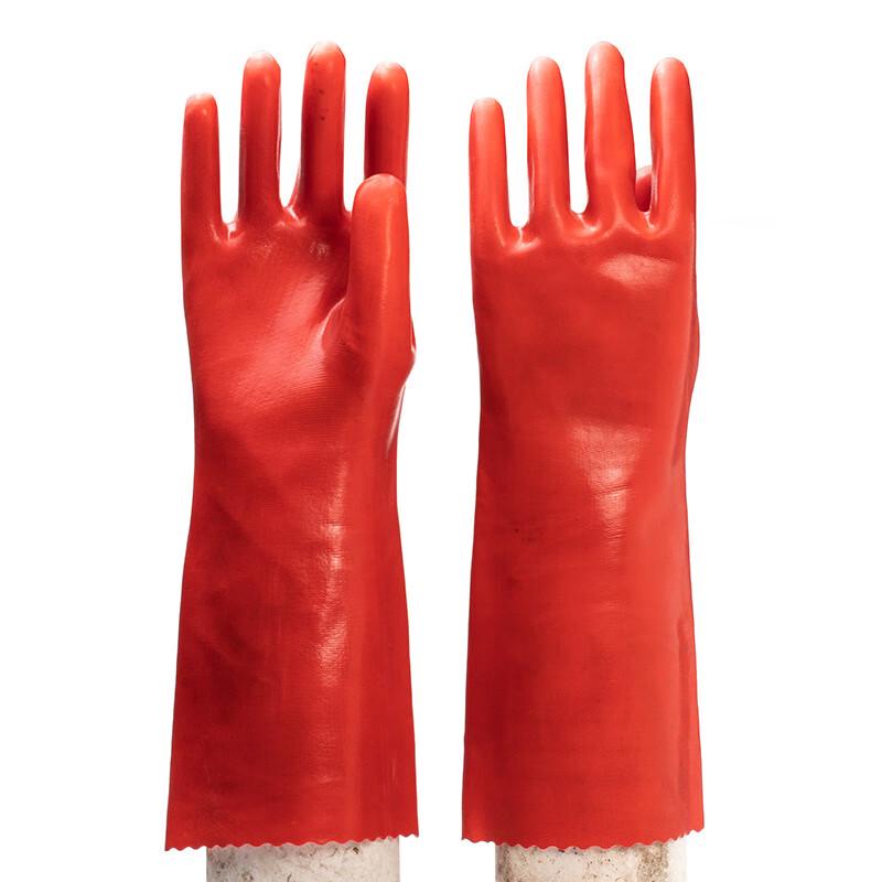 Maihan 35 см Красные ПВХ Маслостойкие Перчатки One Size